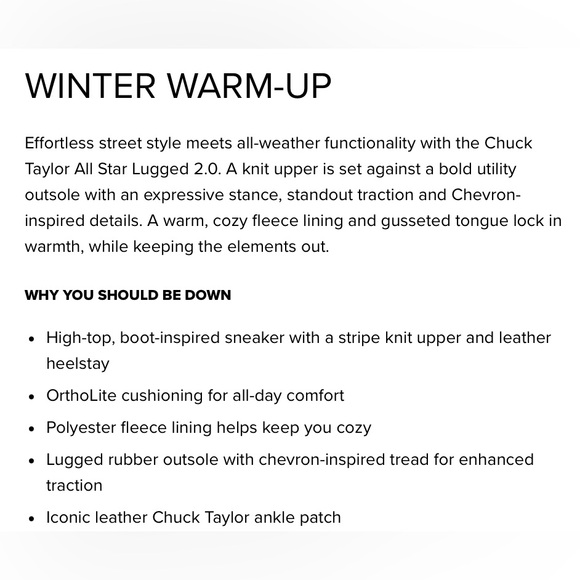 Converse Unisex Chuck Taylor All Star Lugged 2.0 Velour - EU 41/Men US 7.5 - Picture 11 of 11